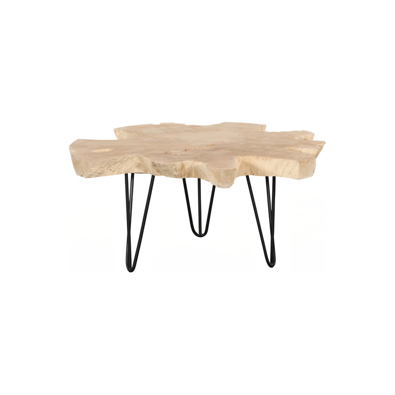 Table basse à 3 pieds Bleached