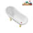 53.1'' x 25.6'' Freestanding Soaking Acrylic Bathtub-72770252-90763271