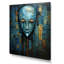Blue Serenity African Mask - Masque africain, art mural-710981950-677731793