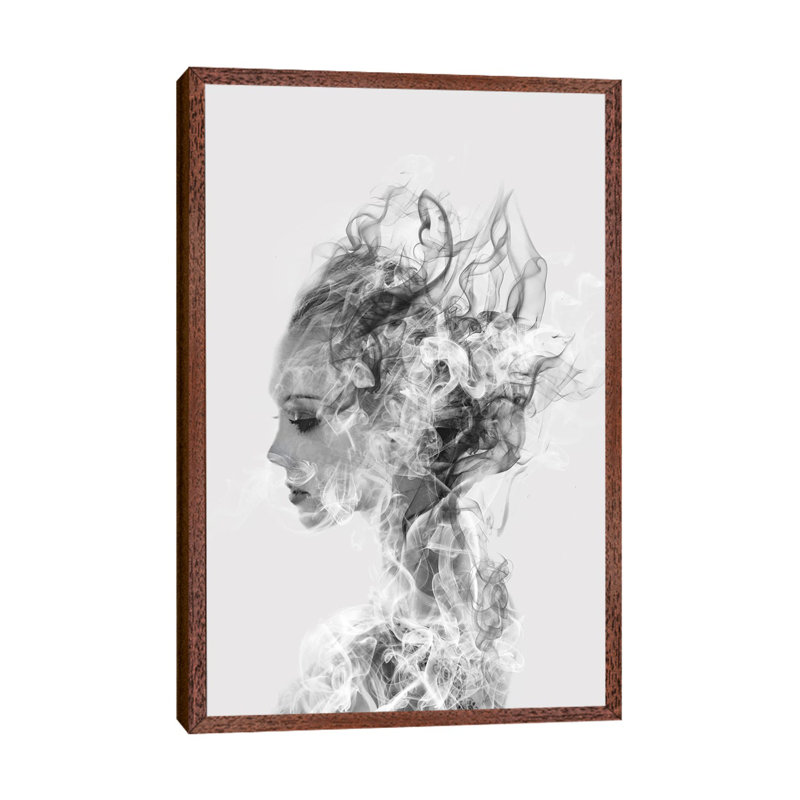 In Another World by Dániel Taylor - Print on Canvas, 101.6 cm H x 66.04 cm W, Brown Framed