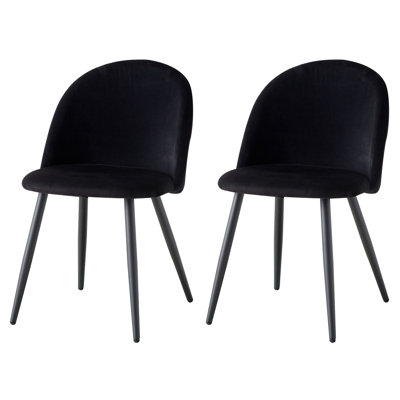 Caileigh Cotton Blend Upholstered Metal Side Chair