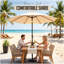 116cm Tilt Beach Parasol