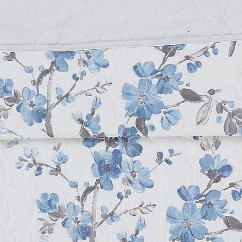 Ensemble de courtepointe en microfibre Kasumi, Courtepointe simple + 1 taie décorative standard