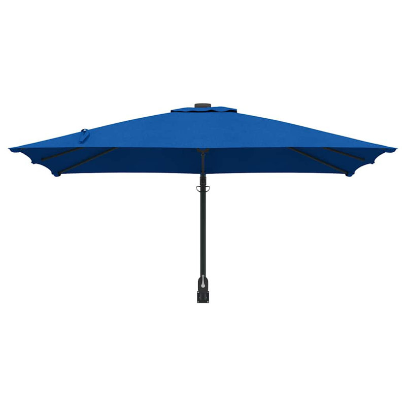 Wall Mount Parasol, 160cm H x 247.5cm W x 247.5cm D, Blue