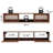 Floating TV Stand For Up To 80'', Wall-Mounted Media Console With Flip-Up Slatted Doors