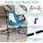 Hammock Folding Camping Chair - Outdoor Folding Portable Swing Camp Chairs with Aluminum Alloy Adjustable Back and Pillow Cup Holder for Beach Lawn Patio-603735602-603735604
