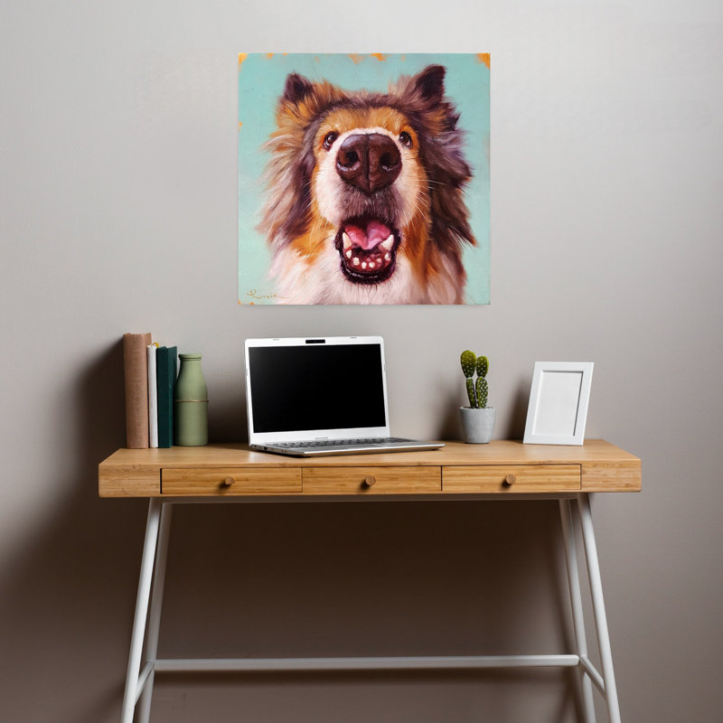 Follow Your Nose 9, art contemporain pour chien, H 18 po x l 18 po