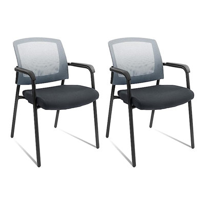 Chaise de salle d'attente en filet avec structure en métal