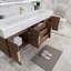 Ensemble de meuble-lavabo mural simple 59 po Glasgow-1245638114