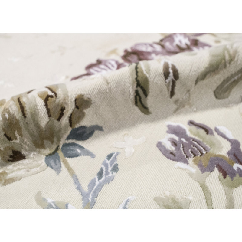 Himalayan Floral Area Rug in Pink/Blue/Brown
