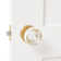 Seychelles Satin Gold Door Knob with Round Crystal Handle