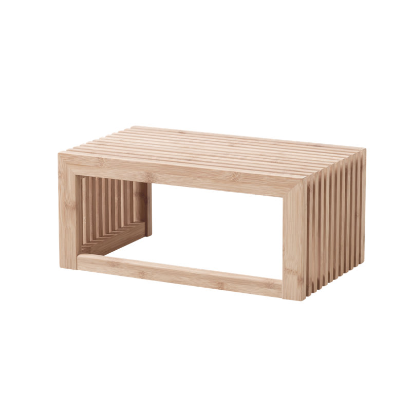 Fink Bamboo Solid Wood Accent Shelf, 20cm H x 45cm W x 27cm D