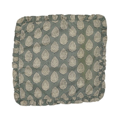 Ensemble de 14 serviettes en lin classique à motif de volants 18 po x 18 po Fabubline Elegant Florl