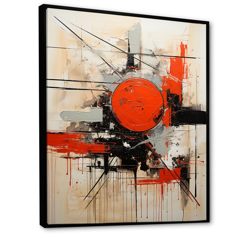 White Chaos Unleashed II - Abstract Collages, art mural, Cadre flottant noir, H 20 po x l 12 po