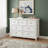 Modern 7-Drawer Dresser with Anti-Tip Kit, Farmhouse Chest of Drawers for Bedroom, Living Room & Closet, Large Capacity Clothes Storage Cabinet with Smooth Metal Slides, White-1261637651