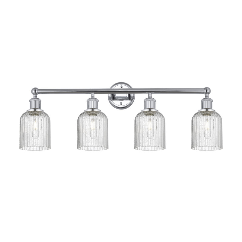 Fiennes 4 - Light Dimmable Vanity Light, Polished Chrome, Seedy