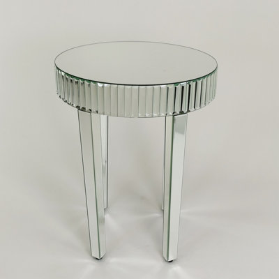 Charing Embellished Oval End Table