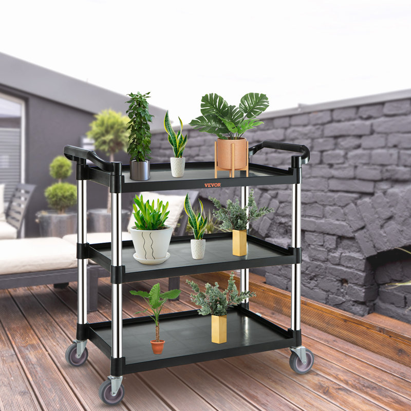 37.4'' H x 32.7'' W Utility Cart with Wheels