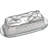 Arthur Court Designs Butterfly Aluminum and Glass Butter Dish
