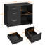 3 -Drawer 2- Shelf Mobile Filing Cabinet-992553067