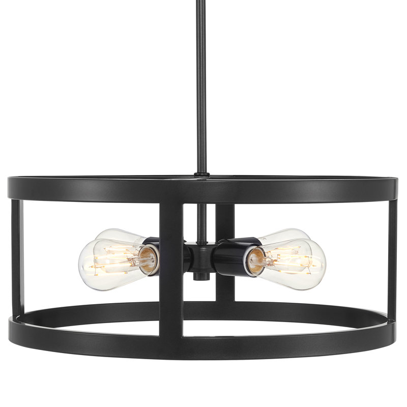 Plascencia 4 - Light Caged Pendant, Dark Bronze