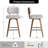 Swivel Upholstered Bar Height Stool-933675822