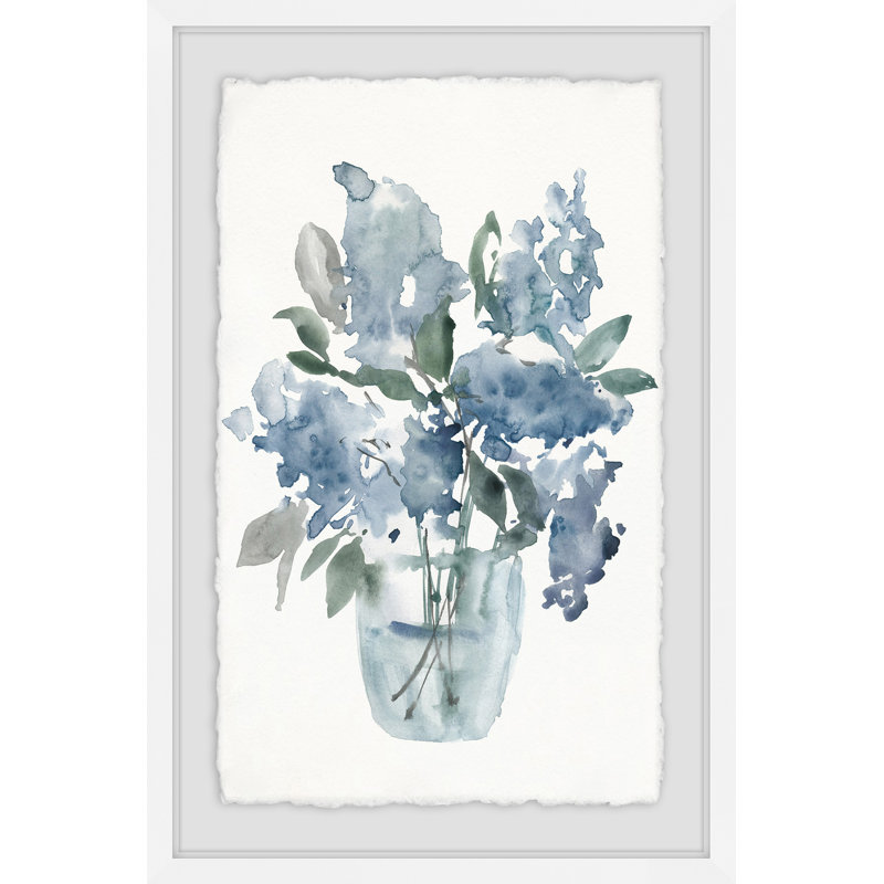 Water Flower II by Julia Posokhova - Single Picture Frame Painting, 61cm H x 41cm W 