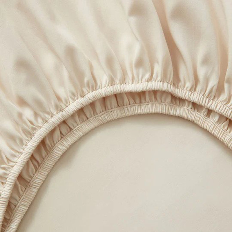 Ensemble de draps 100% coton 400 fils Remick, Beige, Très grand