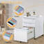 3-Drawer Metal Filing Cabinet with Lock, Mobile Under-Desk Rolling Storage for Home Office-54607392