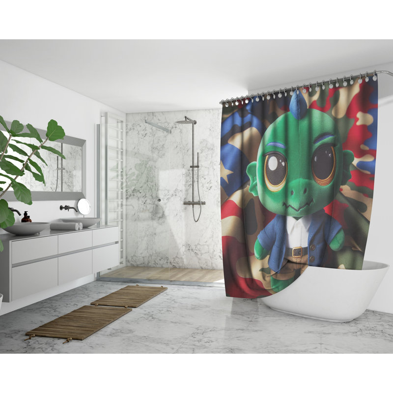 Rideau de douche abstrait Pari avec doublure inclus