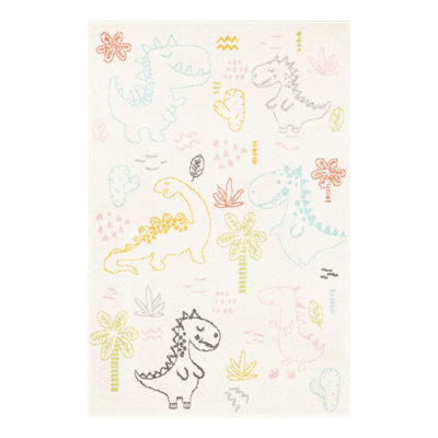 Whimsy Machine Woven Polypropylene Plastic Rug