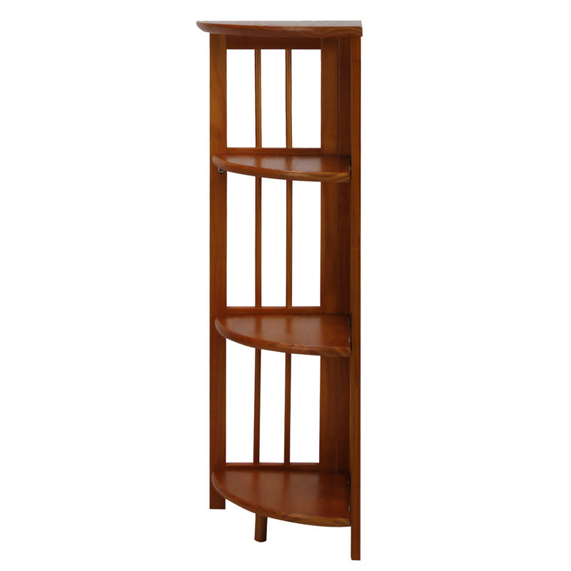 Bibliothèque en coin Duerr H 38,75 "x l 12,5", Chêne miel, H 38,8 po x l 12,5 po x P 11,5 po