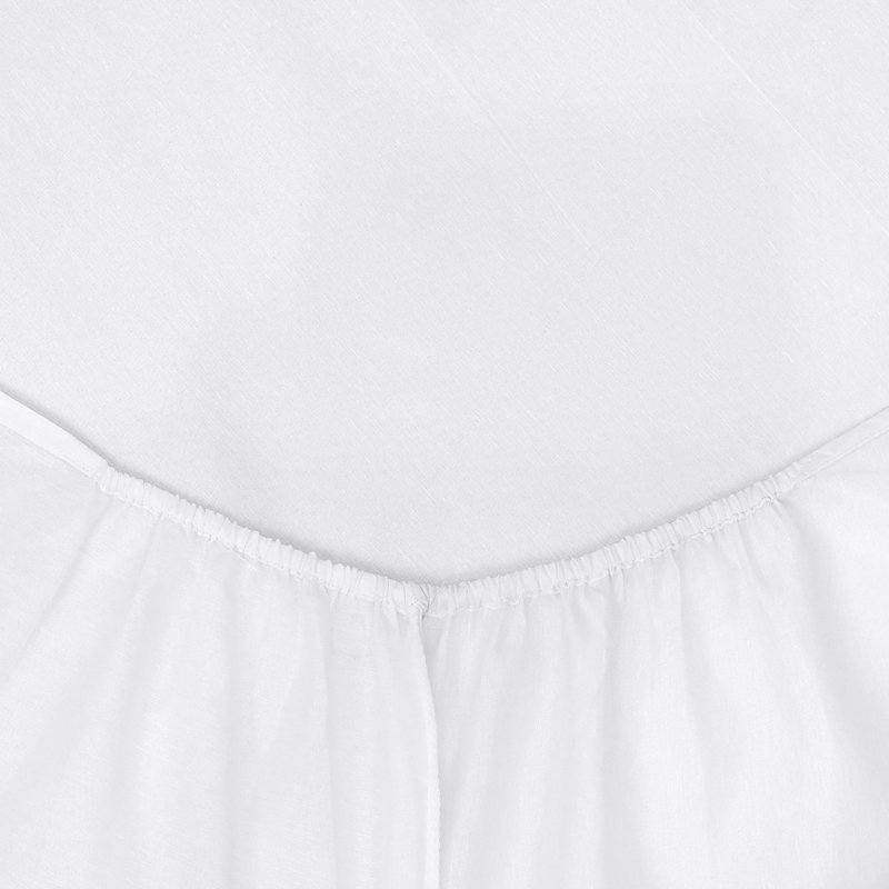 Amilda Polycotton Fitted Sheets, Double (4'6), White