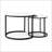 Modern Nesting Round Coffee Table Set of 2, Space-Saving MDF & Metal Accent Table, Easy Assembly Versatile Side Table for Living Room-391039901