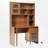 Computer Desk With 90 Degree Rotating Desktop, 43X70 Inch Office Desk With Storage Drawer And Cabinets, Gaming Desk With Open Shelves, Writing Desk For Study, Work Desk For Home Office Bedroom Living-1257029749