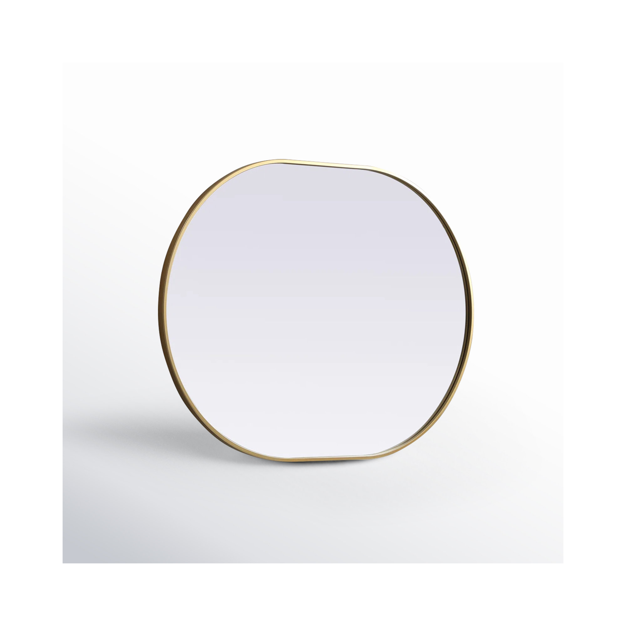 Sabine Metal Pill Wall Mirror, 40" x 30", Brass
