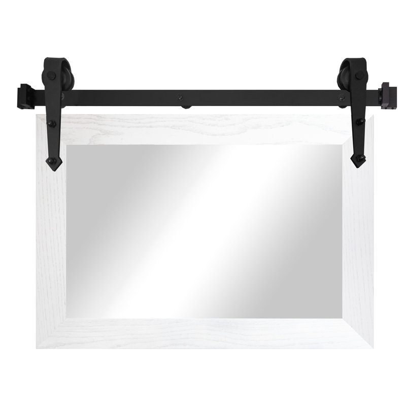 Miroir Manoil, 24 po x 33 po, Blanc
