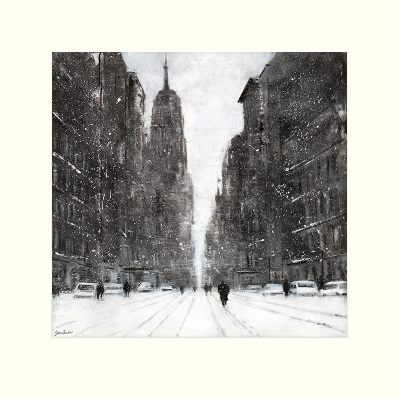 Snow Flurries 5th Avenue by Jon Barker - No Frame Painting