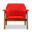 Fauteuil d'appoint en lin Miller-191824007