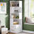 66.93" Tall Corner Bookshelf With 2 Drawers, 5-Tier Modern Bookcase For Apartment, Office, Bedroom & Living Room