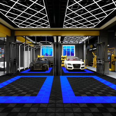 Ensemble de 6 carreaux de garage 15,75 po x 15,75 po Cartrax