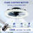 Modern 20-Inch Dimmable LED 6-Speed Reversible DC Flush Mount Ceiling Fan with Light,Style B
