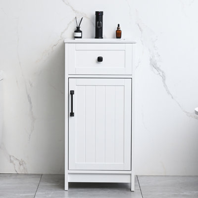 Meuble-lavabo moderne 16 po avec lavabo