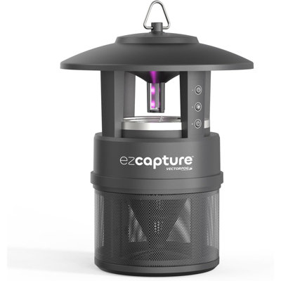 Siphon anti-insectes à DEL pour l'intérieur / extérieur Ezcapture T10 de Vectorfog avec aspiration du ventilateur et minuterie intégrée