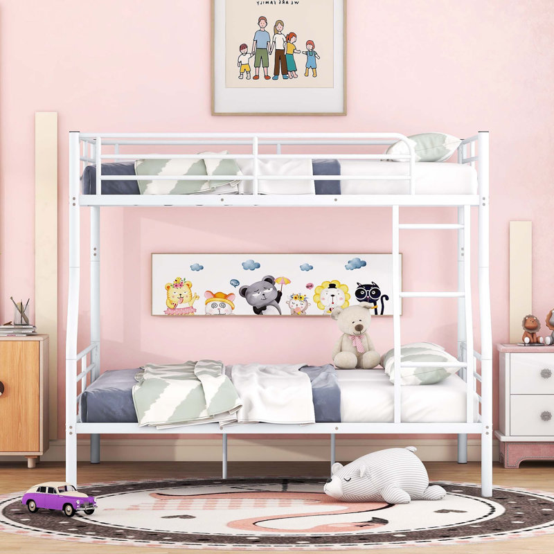 Lit superposé double Alaira pour enfants, Blanc