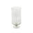 Perry And Grey Glass Round Candle Holder With Elevated Base