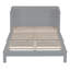 Grand lit escamotable avec grands tiroirs, gris