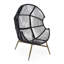 Fauteuil ovale en osier pour terrasse Leandra