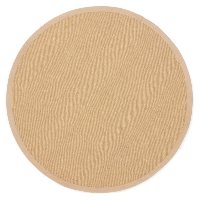 Sisal Hand Woven Grey Rug, Round 60cm