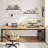 78'' Large Light Walnut Dining Table for 6-8